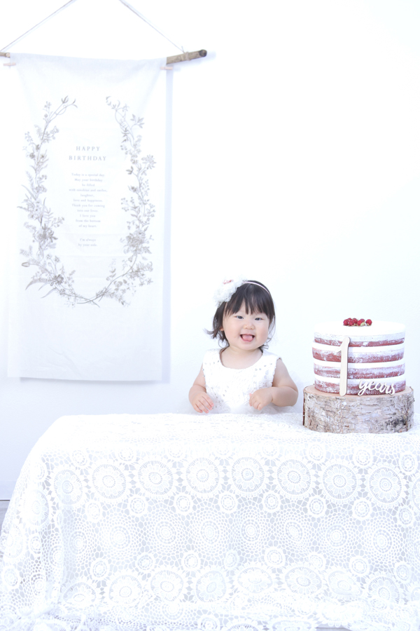 1歳　お誕生日　写真館　フォトスタジオ