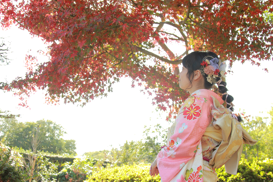 ロケーション撮影　栗林公園　紅葉