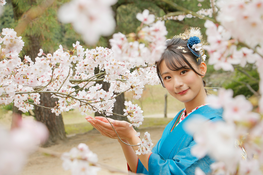 ロケーション撮影　栗林公園　桜