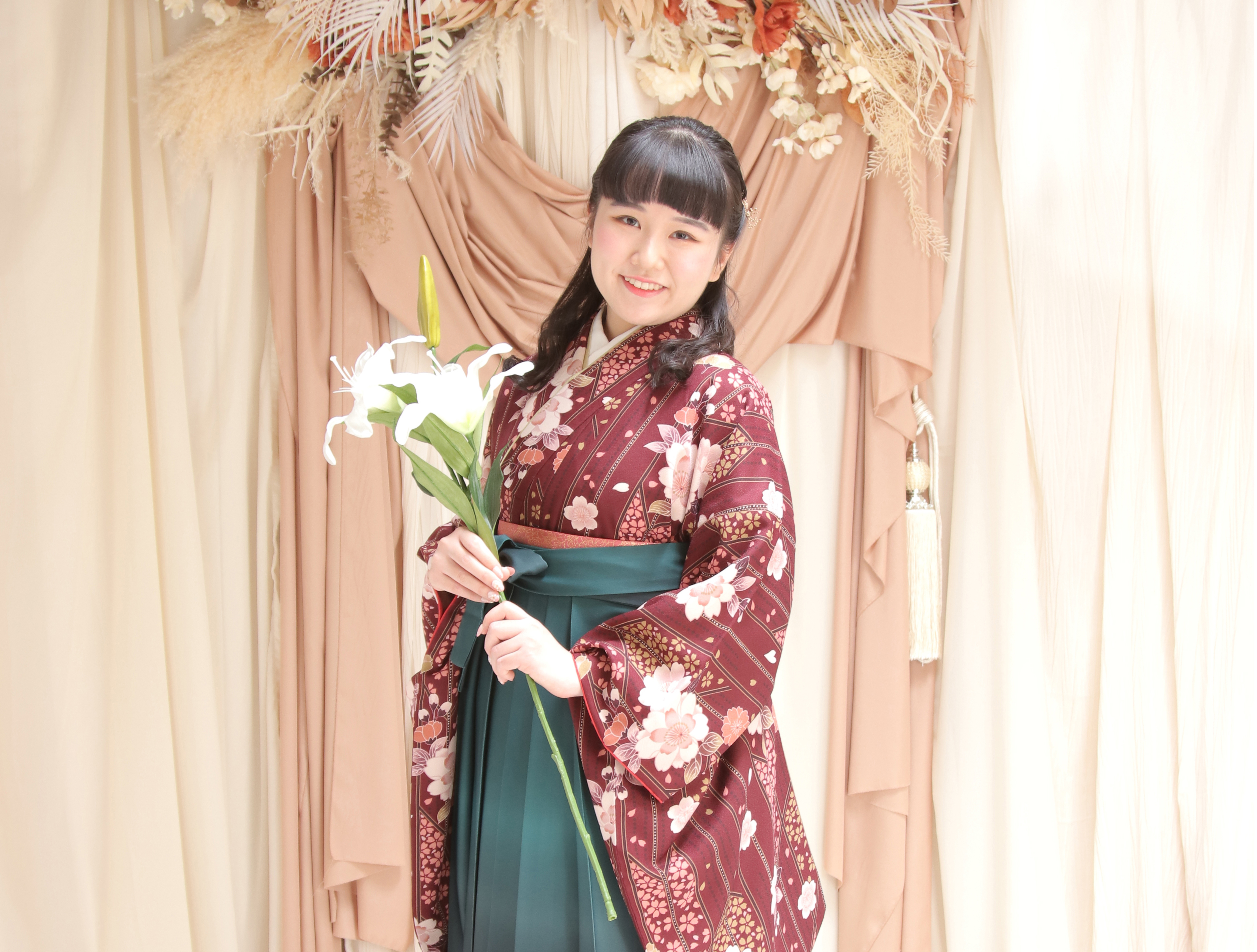 卒業袴　写真館　フォトスタジオ　卒業式　二尺袖　卒業袴レンタル　振袖　振袖レンタル