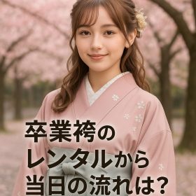 卒業袴レンタル　卒業式　二尺袖　袴
