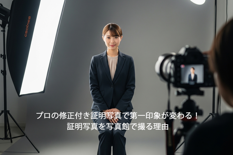 証明写真 スタジオ 写真館 就活 願書