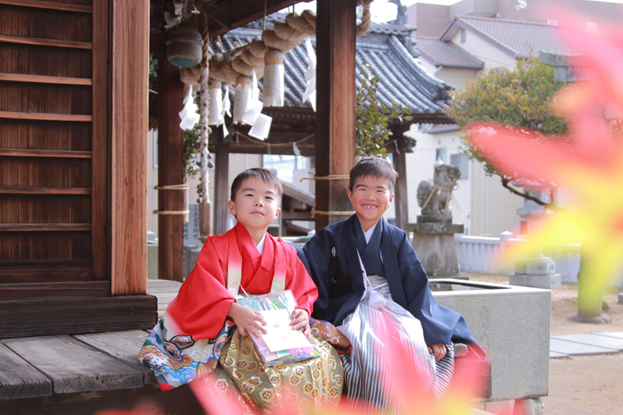 七五三　お参り　お出掛け　衣装レンタル　ご祈祷　神社　フォトスタジオ　写真館