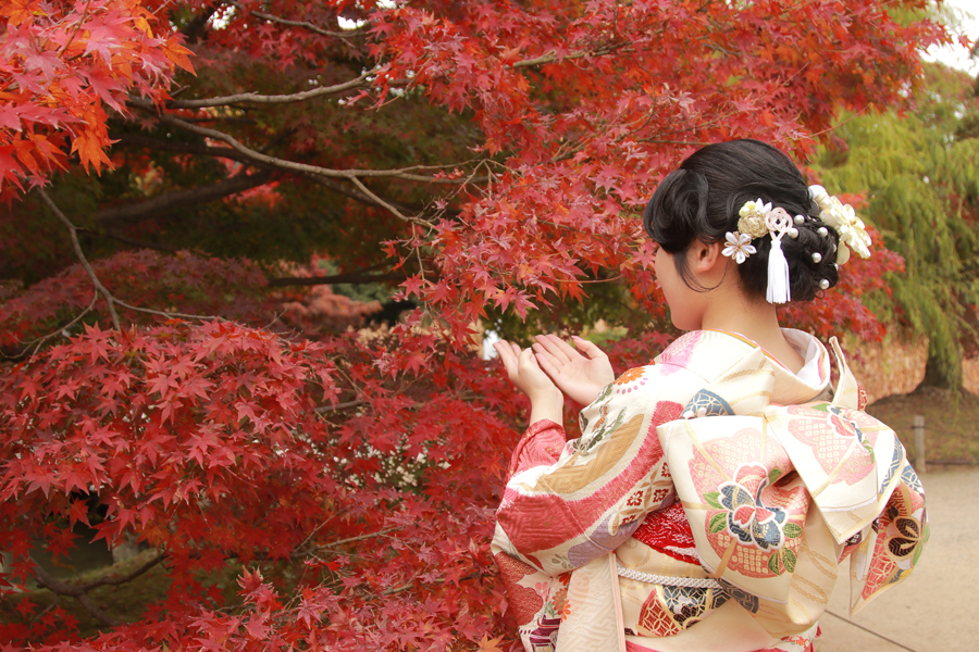 振袖 前撮り 写真館 フォトスタジオ ロケーション撮影