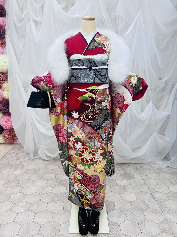 振袖レンタル　振袖　宇多津　アリエル　前撮り　撮影　古典　モダン　レンタル