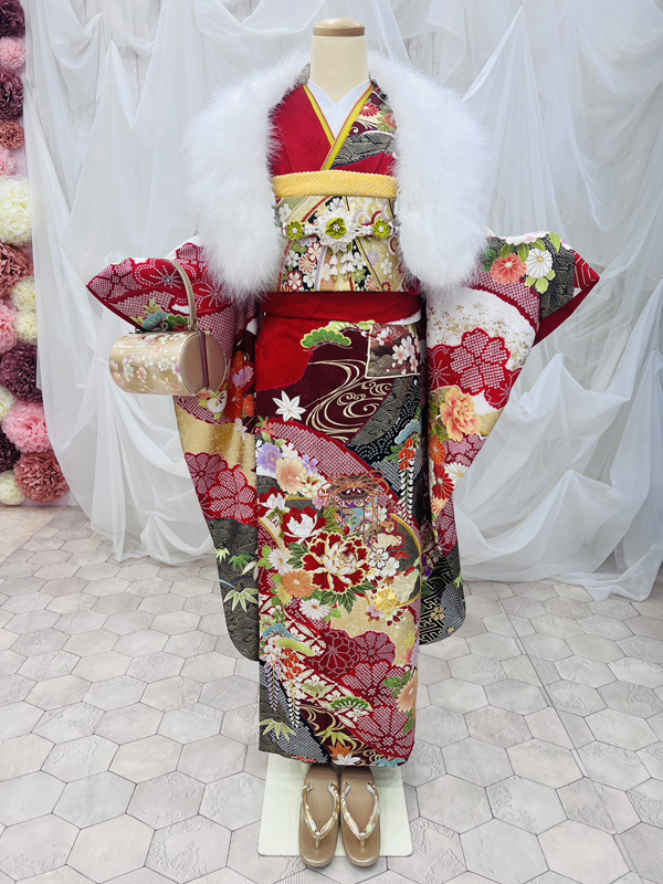 振袖レンタル　振袖　宇多津　アリエル　前撮り　撮影　古典　モダン　レンタル