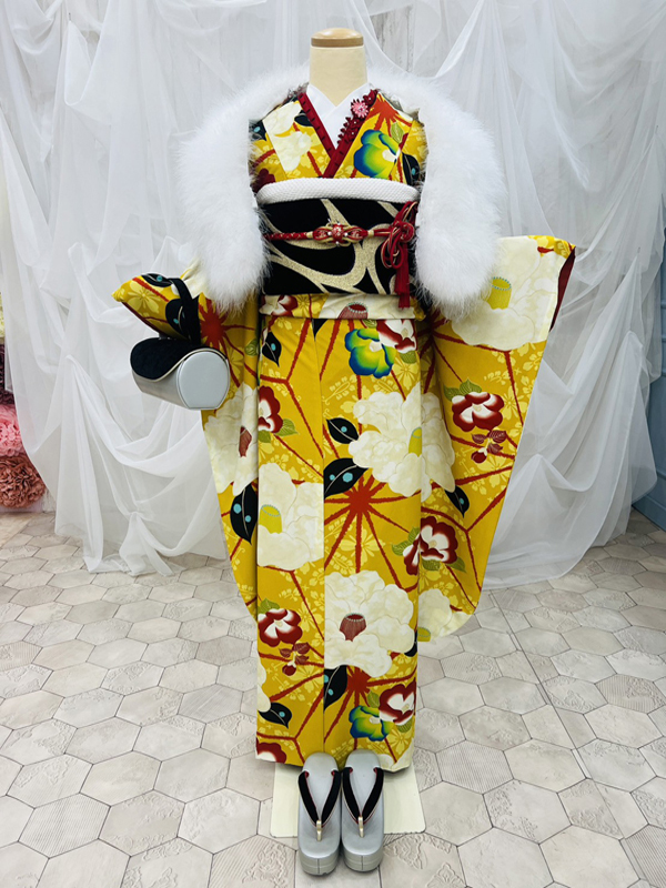 振袖レンタル　振袖　宇多津　アリエル　前撮り　撮影　古典　モダン　