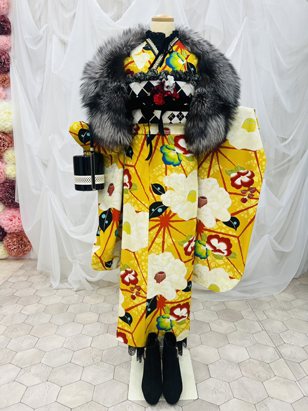 振袖レンタル　振袖　宇多津　アリエル　前撮り　撮影　古典　モダン　レンタル